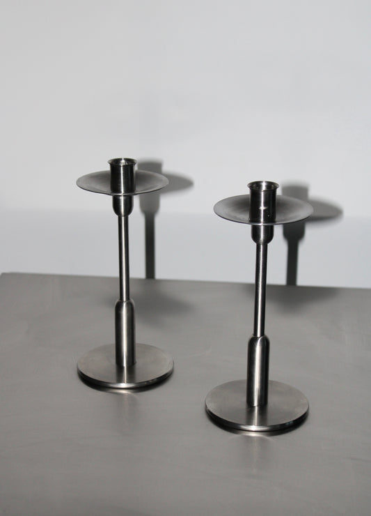 Robert Welch stainless steel candlesticks, 1970’s