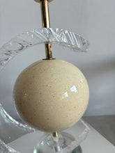 Load image into Gallery viewer, Maville Interiors (France) Globe Lamp - with Lucite &amp; Faux Marble detail
