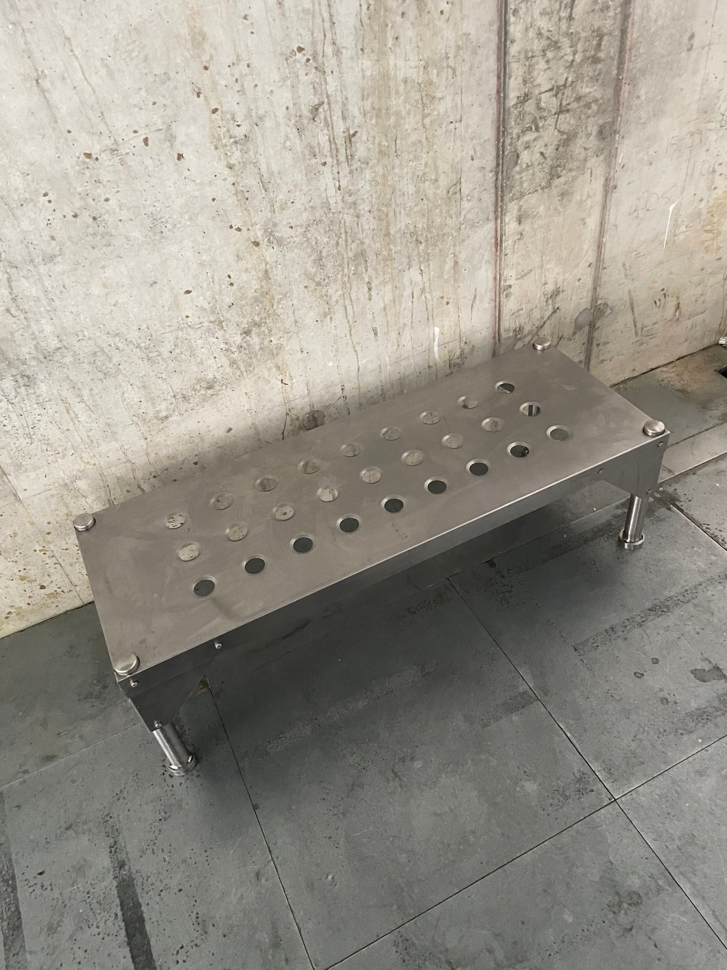 BRUTALIST Steel Bench - RENTAL