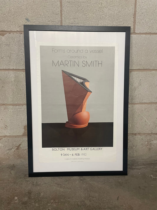 MARTIN SMITH 1982 ‘Forms Around A Vessel’ Exhibition Poster