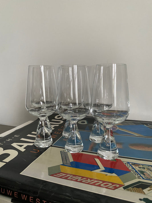 1969 Bent Severin for Holmgaard Princess Sherry Glasses x 6